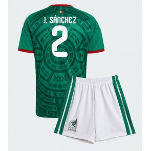 Mexico Jorge Sanchez #2 Hjemmebanetrøje Børn VM 2026 Kortærmet (+ Korte bukser)